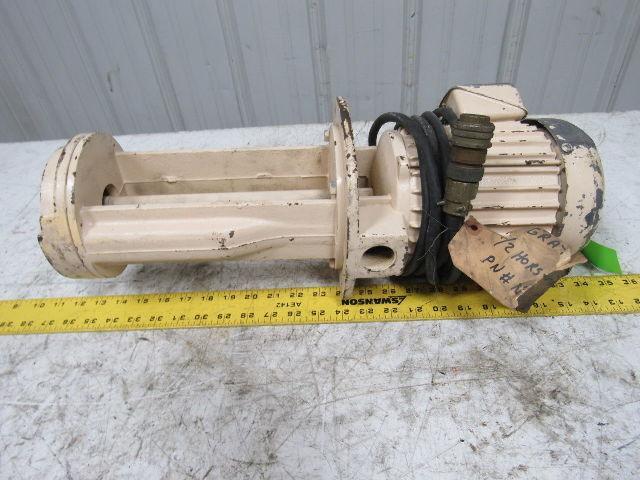 Graymills 3/4HP 220/460V Submersible Centrifugal Coolant Pump 2850/3400 RPM