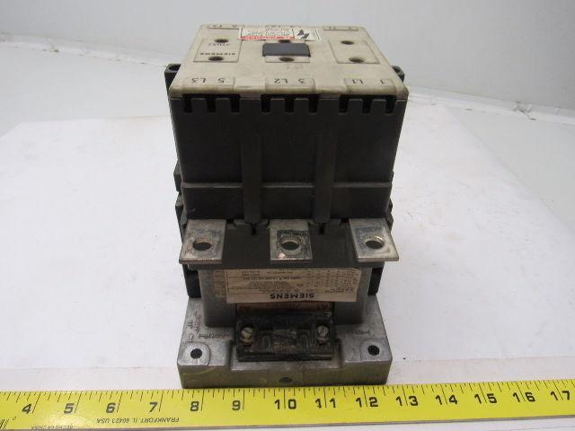 Siemens 3TB5217-0A Motor Contactor Starter 135A 600V 3PH 3-Pole 120V Coil Size 4