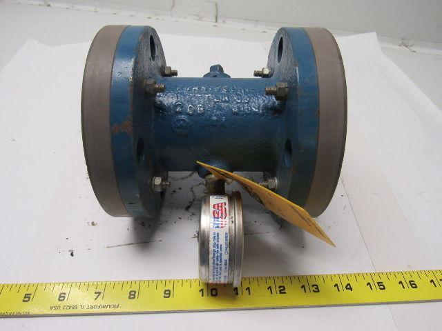 Ronningen Petter 6" Flange Bladder Coupling 0-200 PSI 3-1/2" Hole Centers