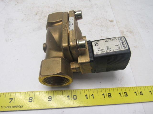Burkert 5281 A 25 2/2-way Solenoid Valve W/Servo-Diaphragm