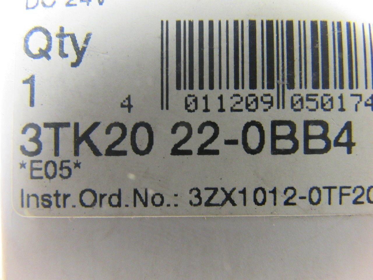 Siemens 3TK20 22-0BB4 Contactor AC-1:16A 400V 2NO+2NC 24VDC