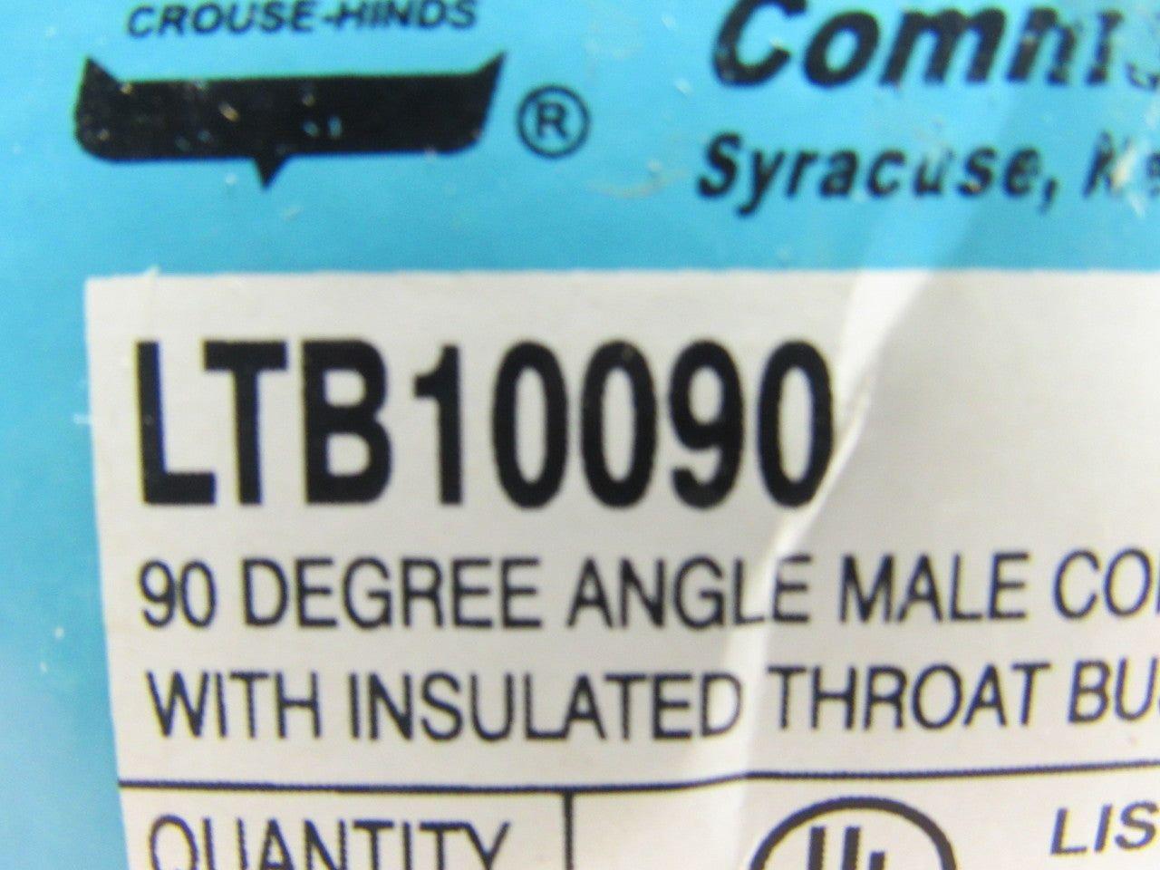 Crouse Hinds Co LBT1009 1" 90° Male Flexible Conduit Connector Box of 10