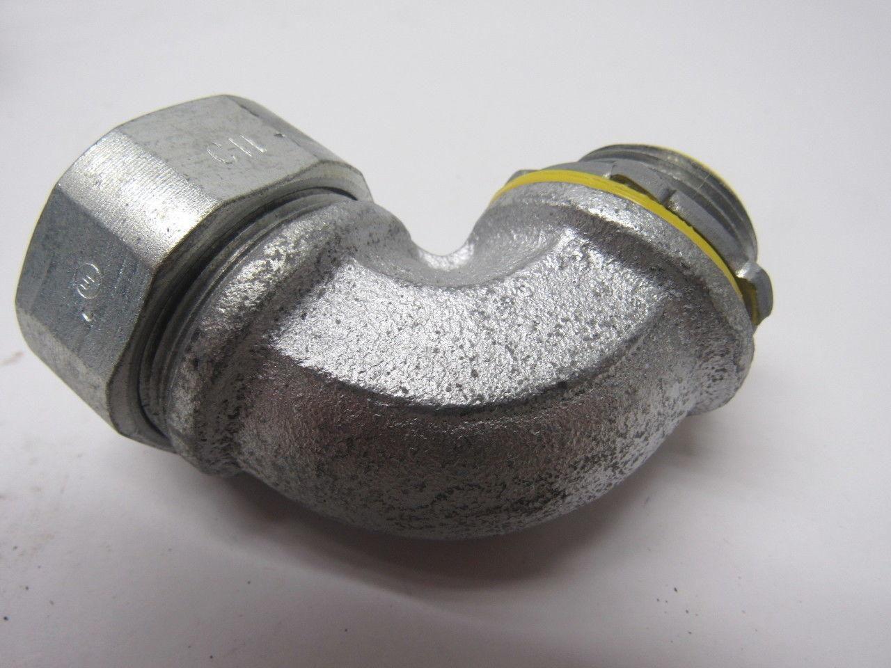 Crouse Hinds Co LBT1009 1" 90° Male Flexible Conduit Connector Box of 10