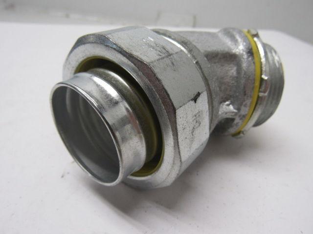 Crouse Hinds Co LTB15045GC 1-1/2" 45° Grounded Liquidtight Connector Lot of 2