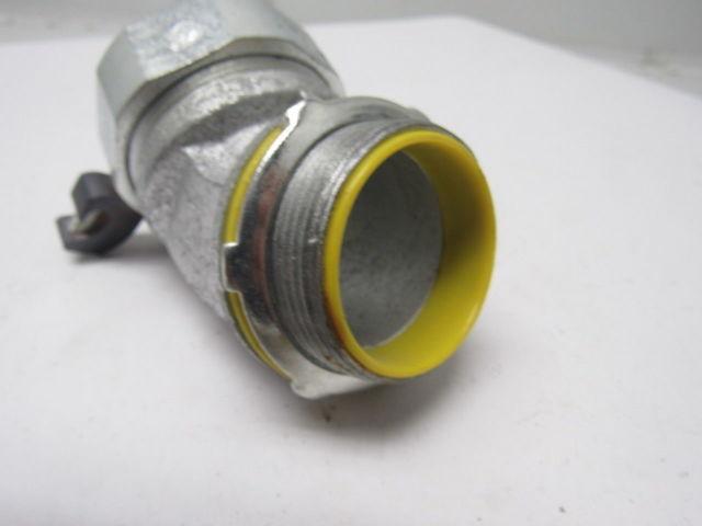 Crouse Hinds Co LTB15045GC 1-1/2" 45° Grounded Liquidtight Connector Lot of 2