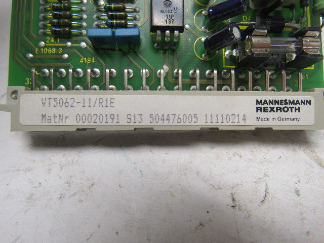Mannesmann Rexroth VT5062-11/R1E Proportional Pressure Valve Amplifier Card