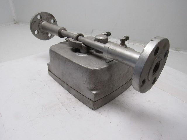 W&T Varea-Meter 4-1/4" SS Flange Mount Inline Pneumatic Transmitter 10-100%