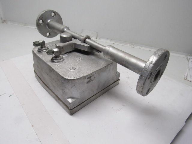 W&T Varea-Meter 4-1/4" SS Flange Mount Inline Pneumatic Transmitter 10-100%