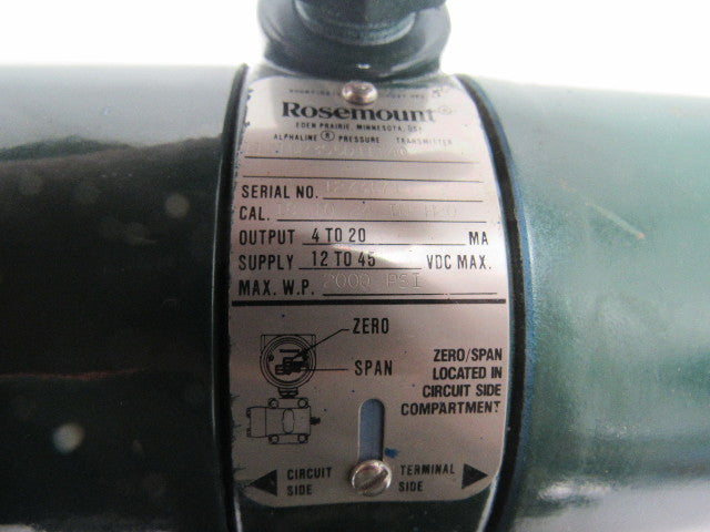 Rosemount 1151DP3S5DT1140 Alphaline Pressure Transmitter 18 to 24 IN H20 Range