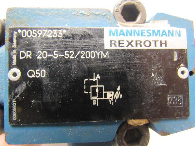 Mannesmann Rexroth DR 20-5-52/200YM Hydraulic Pressure Reducing Valve 200 Bar