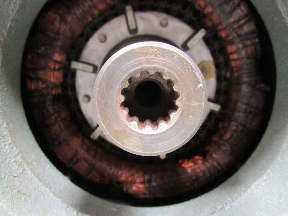 Reliance B77S377OM Type P Brake Motor 3/4 Hp. 1725 RPM 230/460V 60Hz Spline Gear