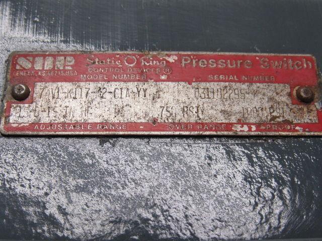SOR 74V1-K117-M2-C1A-YY Static O Ring Pressure Switch Adjustable Gauge