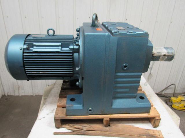 Sew-Eurodrive Helical Gearmotor Reducer 83:1 15 HP 3PH 230/460V 14RPM Output