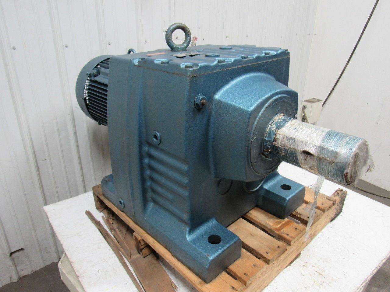 Sew-Eurodrive Helical Gearmotor Reducer 83:1 15 HP 3PH 230/460V 14RPM Output