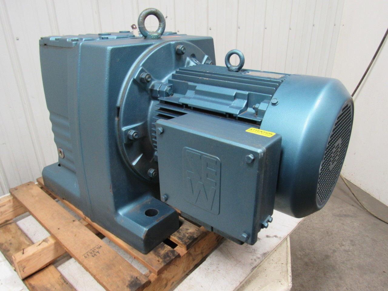 Sew-Eurodrive Helical Gearmotor Reducer 83:1 15 HP 3PH 230/460V 14RPM Output