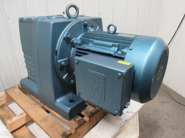 Sew-Eurodrive Helical Gearmotor Reducer 83:1 15 HP 3PH 230/460V 14RPM Output
