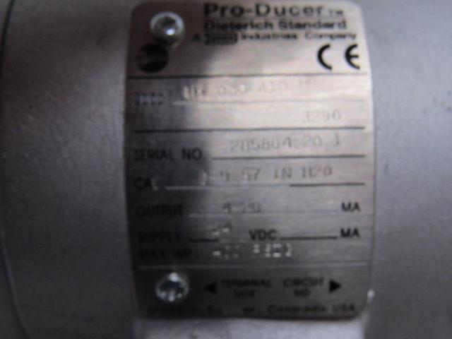 Dieterich Standard 2000HX030A10 HP Pro-Ducer Flow Meter Calibrated 0-9.57