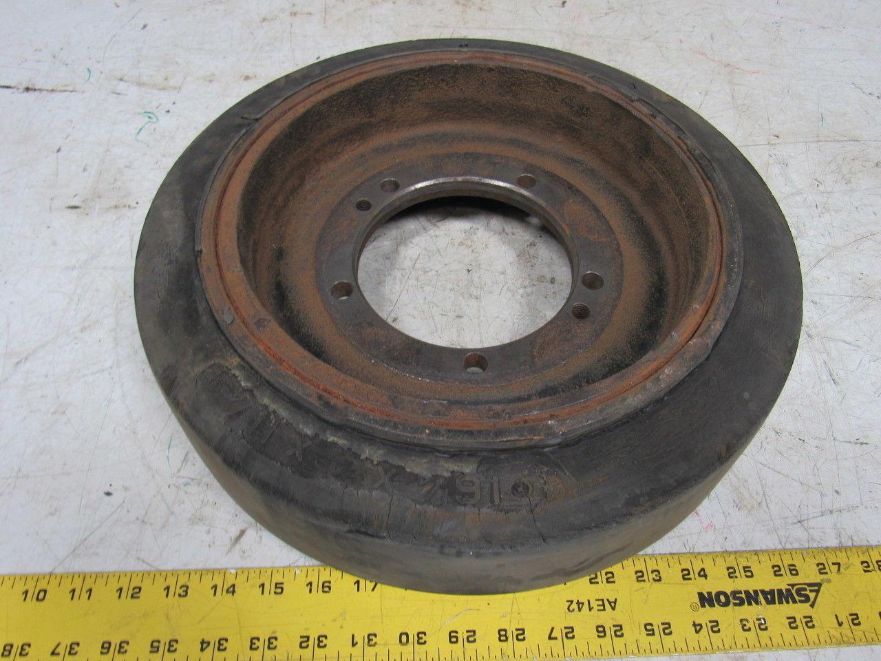 16 X 4 x 11-1/4 Forklift Tire Wheel 7-1/2" Center Hole 5 Bolt Lot of 2