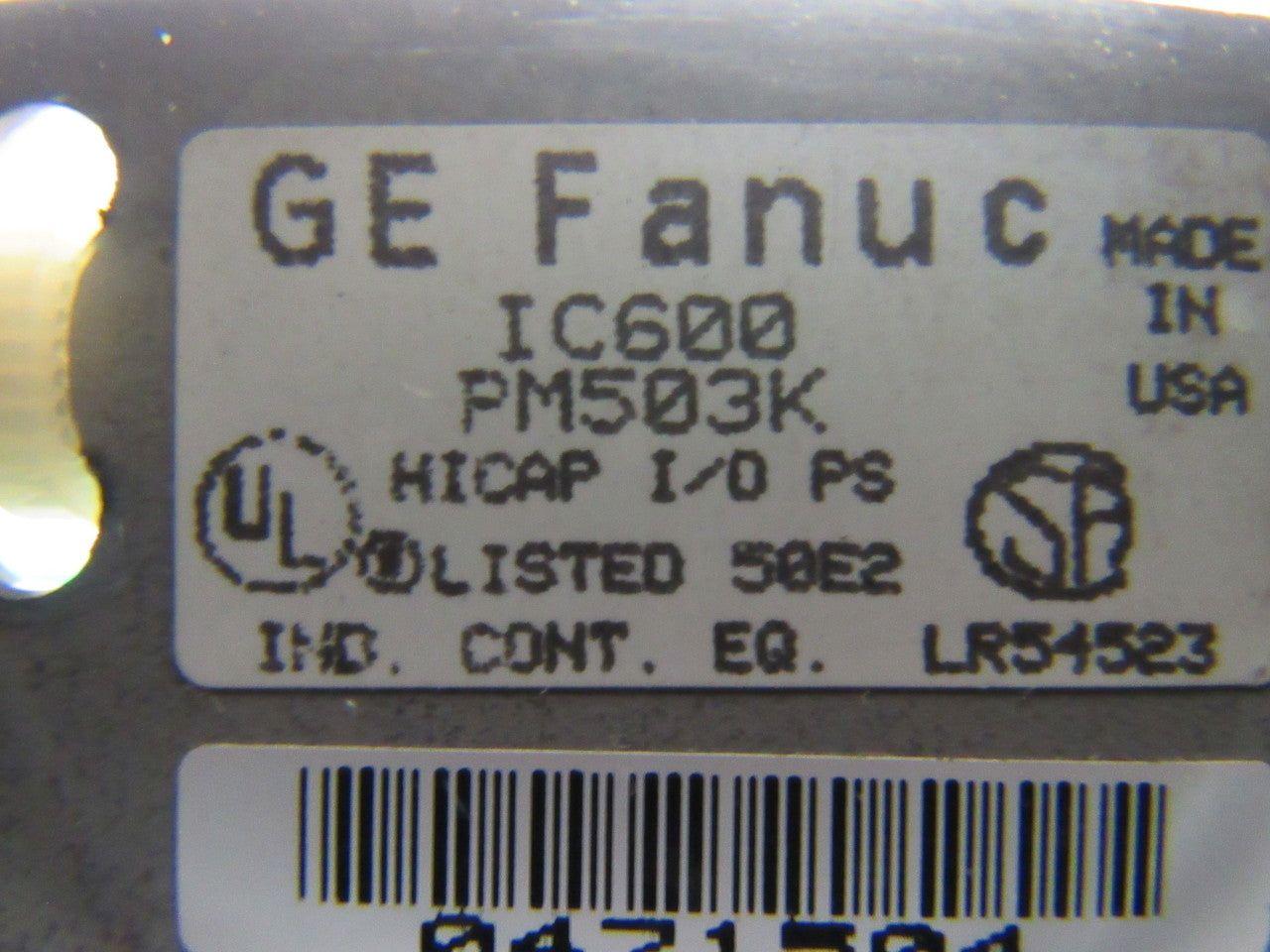 GE Fanuc IC600PM503K Series 6 I/O Power Supply Remanufactured & Tested