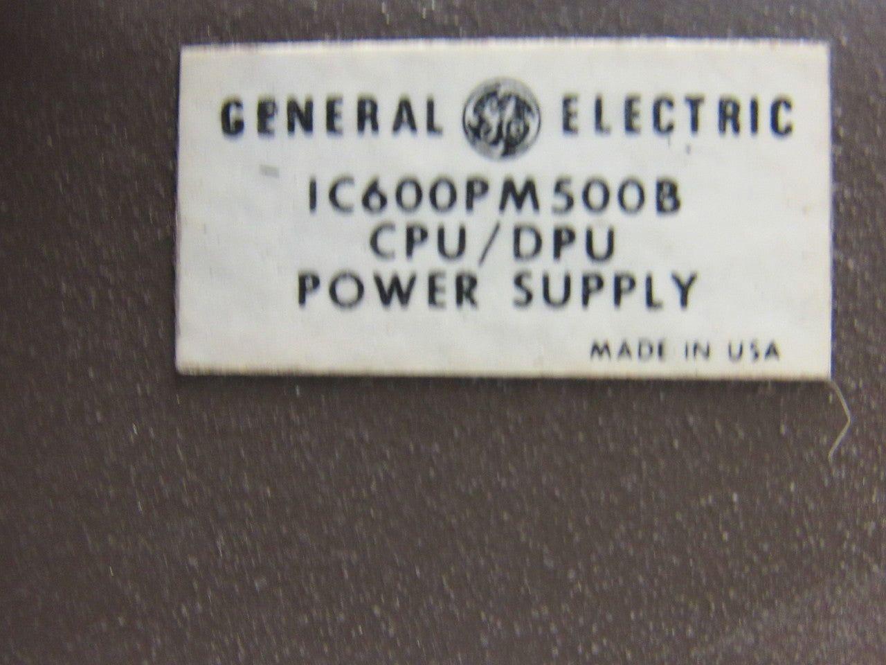 GE Fanuc IC600PM500B Series 6 CPU Power Supply W/Key Remanufactured & Tested