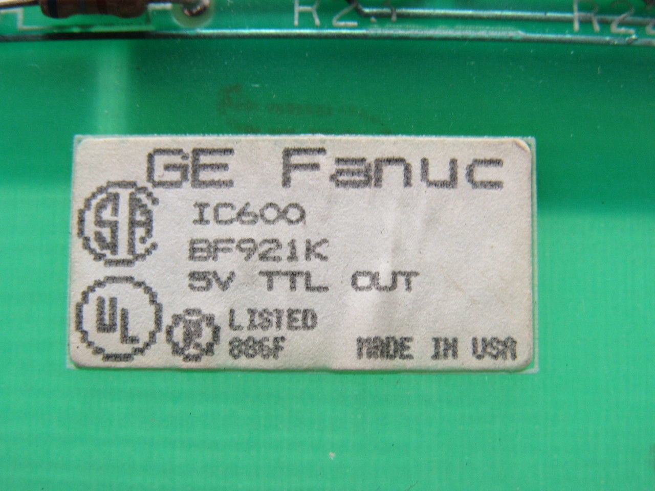 GE Fanuc IC600BF921K Series 6 Analog Output Module Card W/Lights 10-50VDC