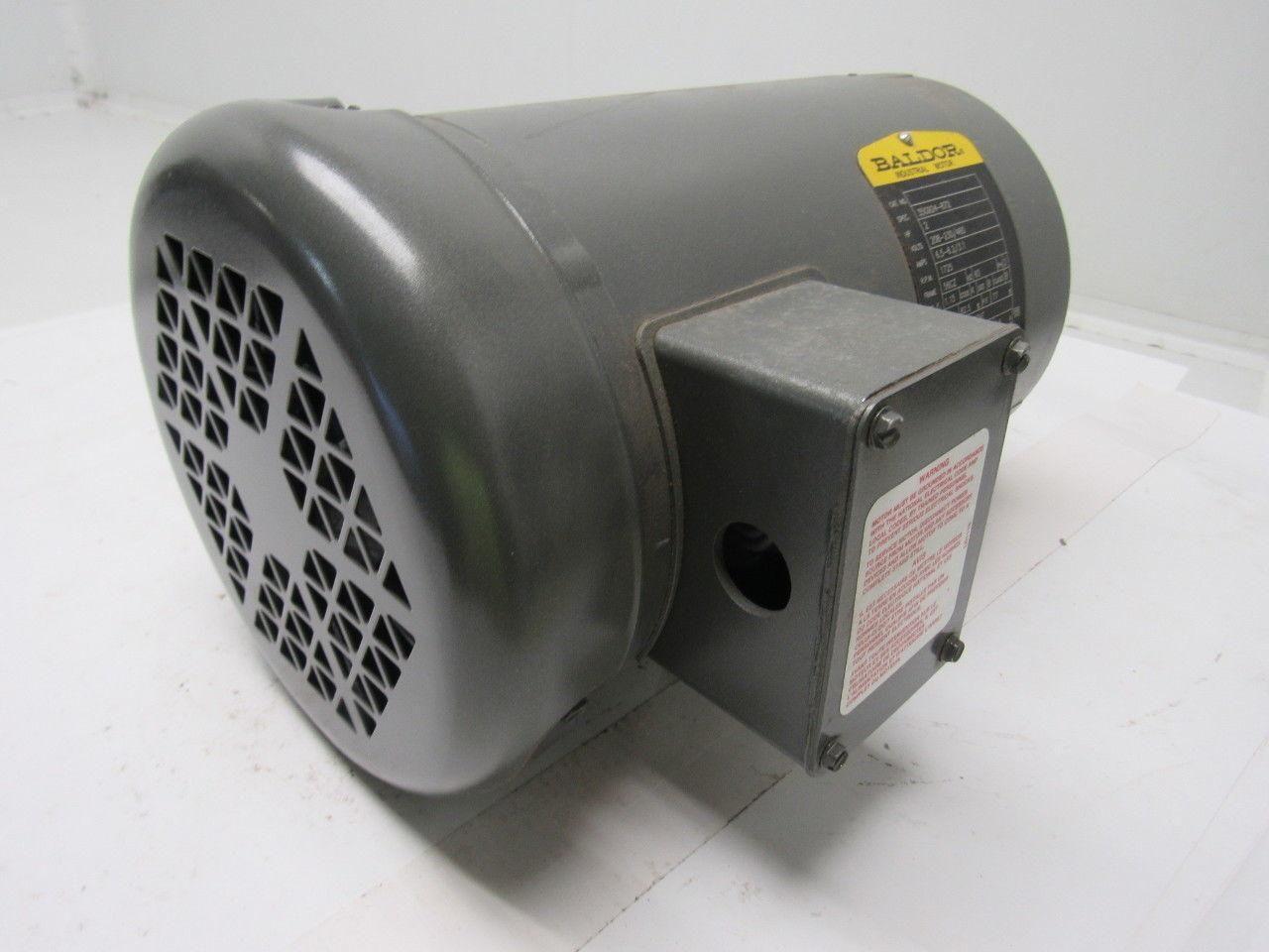 Baldor 273747 2 HP 3 PH 208-230/460 V 1725 RPM Electric Motor NEW!