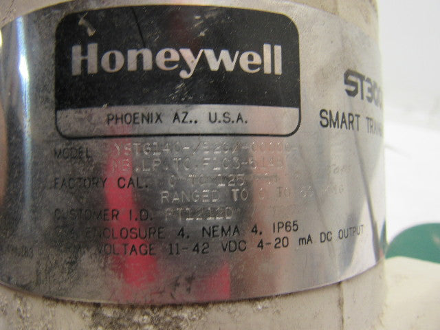 Honeywell YSTG140-/52G/-00000 Pressure Transmitter W/5" OD Flanged Pancake Seal