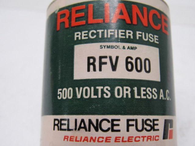 RELIANCE 64676-12DD RFV 600 Amp Rectifier Fuse New