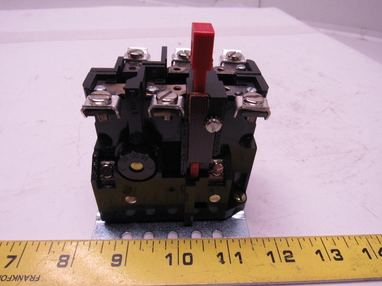RELIANCE 704263-R AN13P J Thermal Overload Relay 3 Pole NEMA 1 Non Compensated