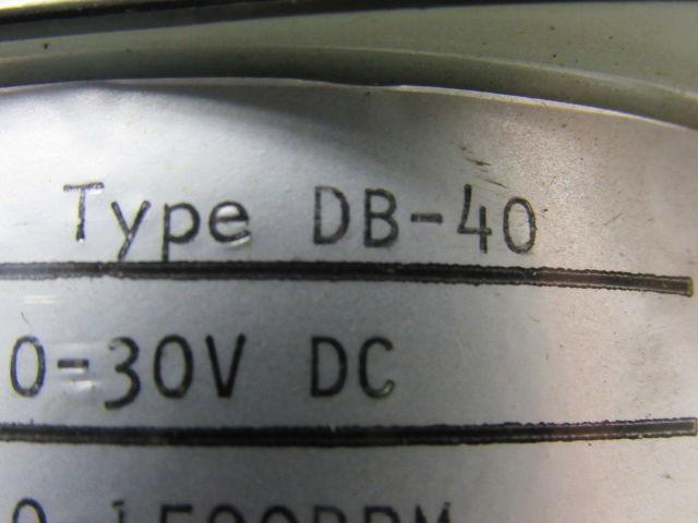 EIL Instruments Type DB-40 G.E. Panel Mount Tach Voltemeter 0-1500 RPM