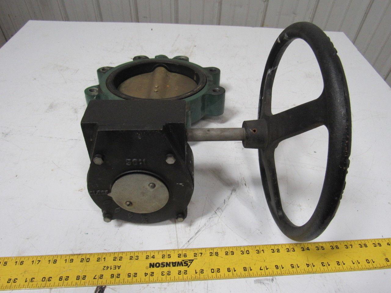Stockham LG722-BS3-E 8" Lug Type Butterfly Valve W/Manual Hand Wheel Actuated