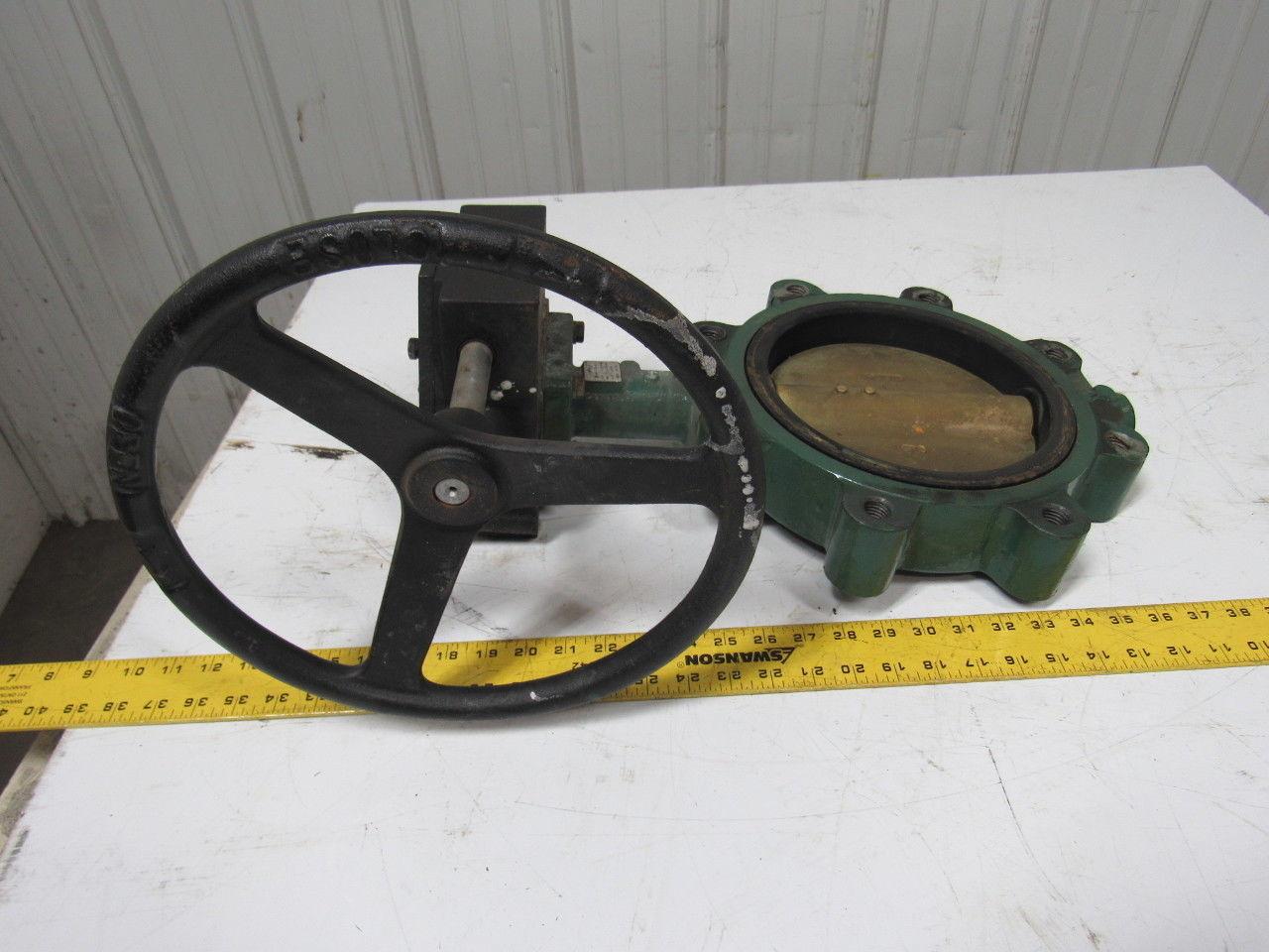 Stockham LG722-BS3-E 8" Lug Type Butterfly Valve W/Manual Hand Wheel Actuated