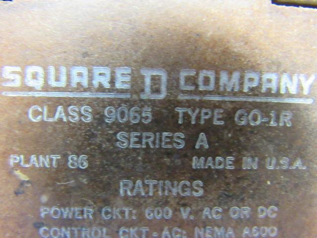 Square D 9065 GO-1R Series A Thermal Overload Relay Open Type Melting Alloy