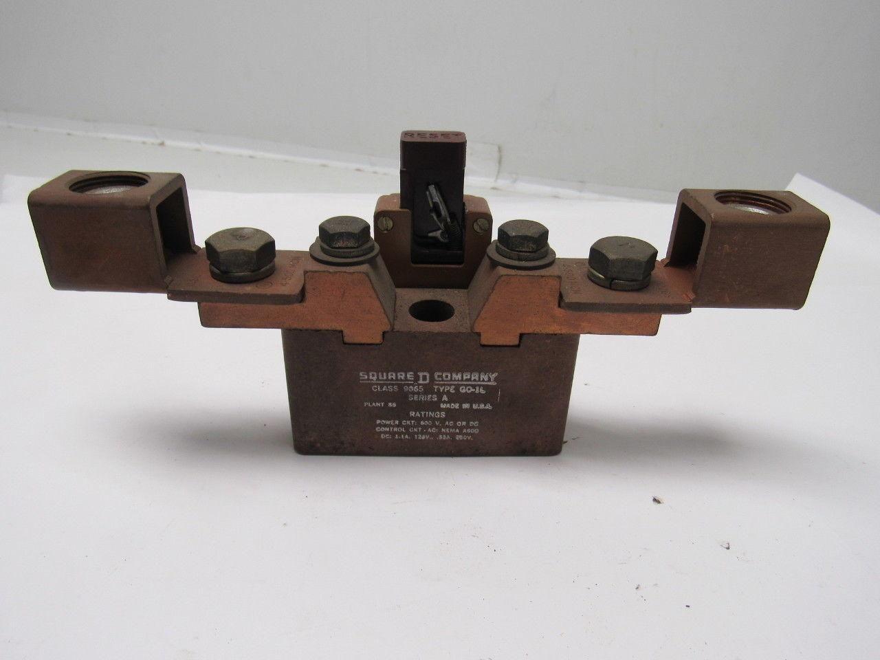 Square D 9065 GO-1L Series A Thermal Overload Relay Open Type Melting Alloy