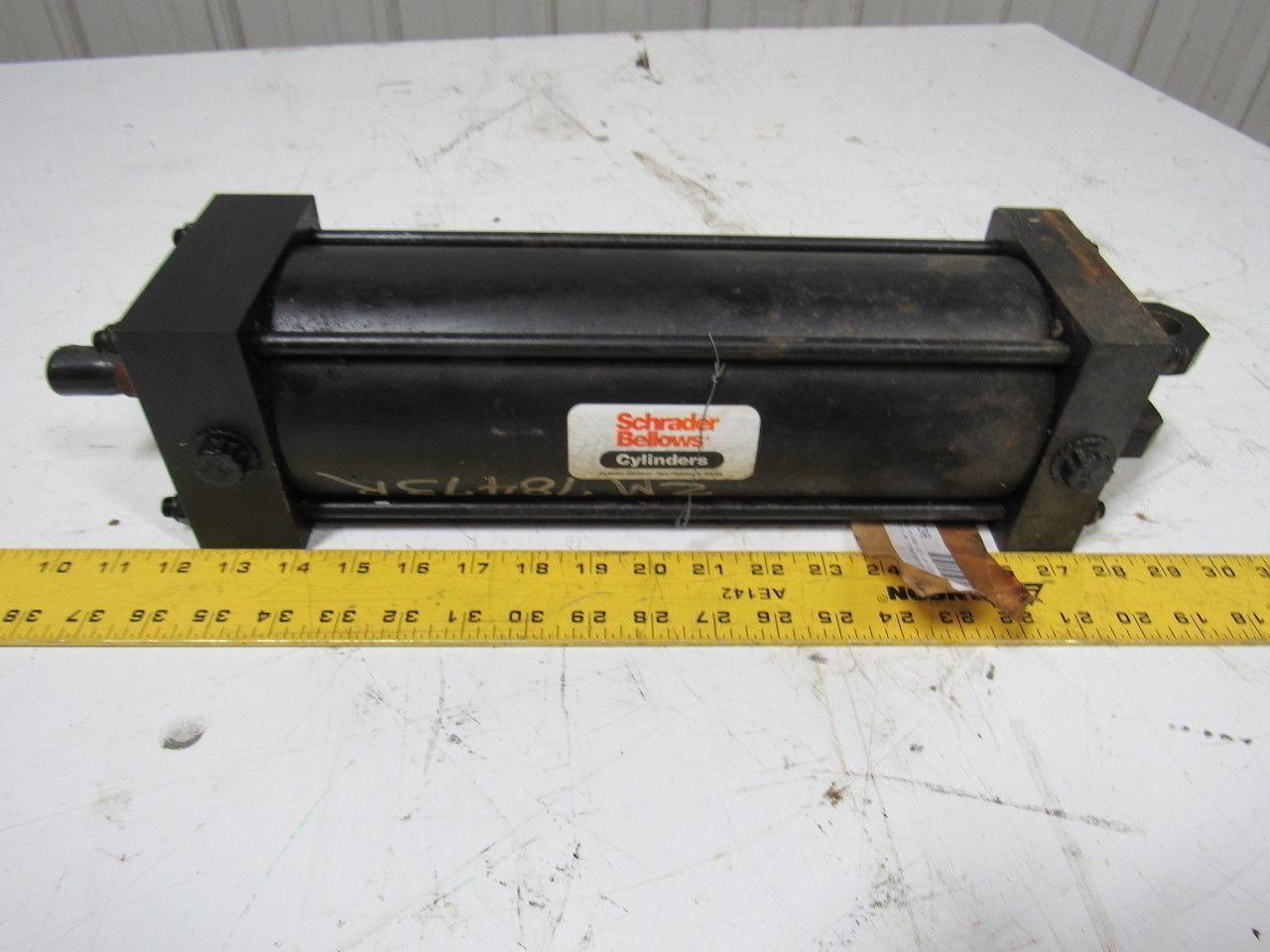 Schrader Bellows FAE118421 Pneumatic Air Tie Rod Cylinder 4" Bore 11" Stroke