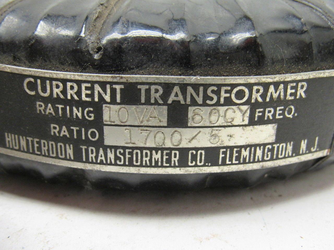 Hunterdon Current Transformer 10VA Ratio 1700/5 60Hz