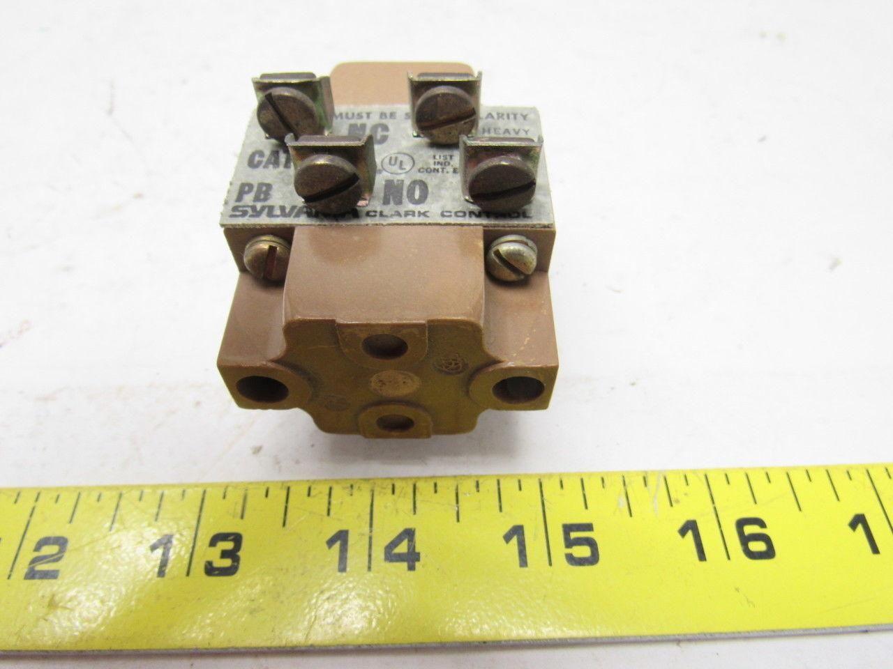 Sylvania PB Contact Blocks Bulletin 100 HD 2NC-2NO Panel Mounted