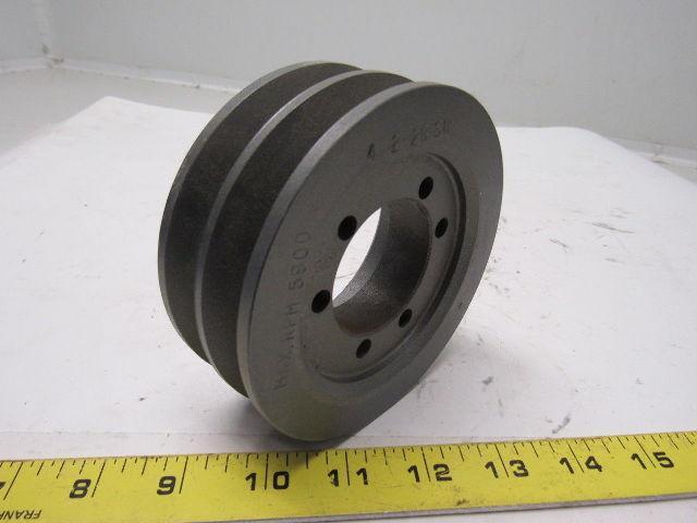T. B. Woods 4 2 2B SH V-Belt Pulley Sheave 1-13/16" Bore