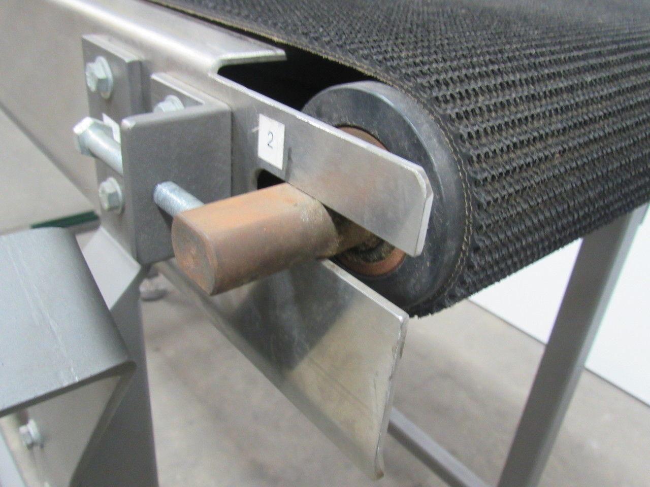 Slide Slider Bed Belt Conveyor 70"x 21-1/2" Stainless Steel 3PH 50FPM .75HP