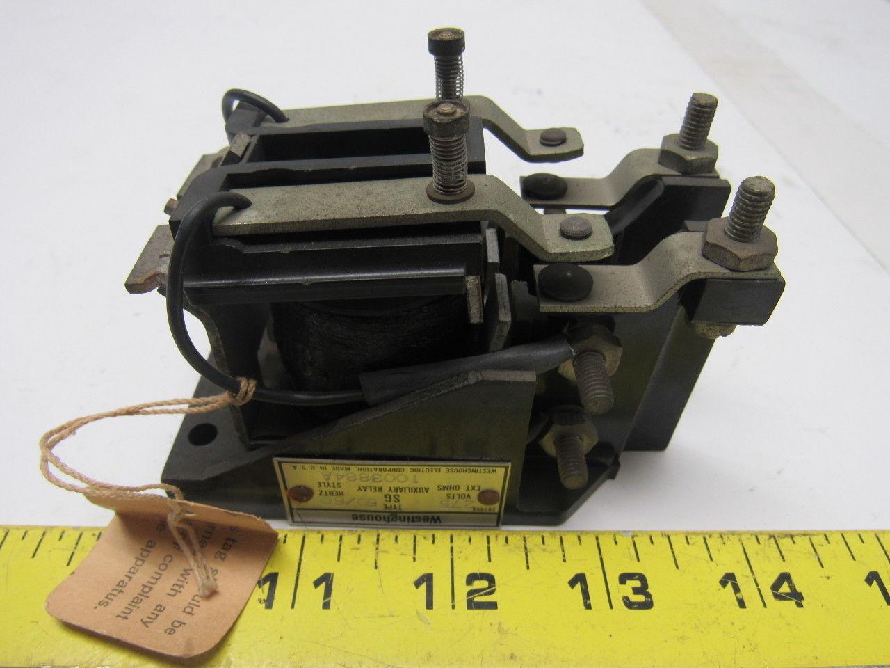 Westinghouse Type SG Auxiliary Relay 275V 50/60Hz