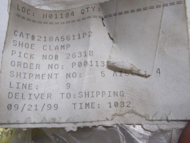 GE General Electric 218A5611P2 Industrial Brake Shoe Clamp