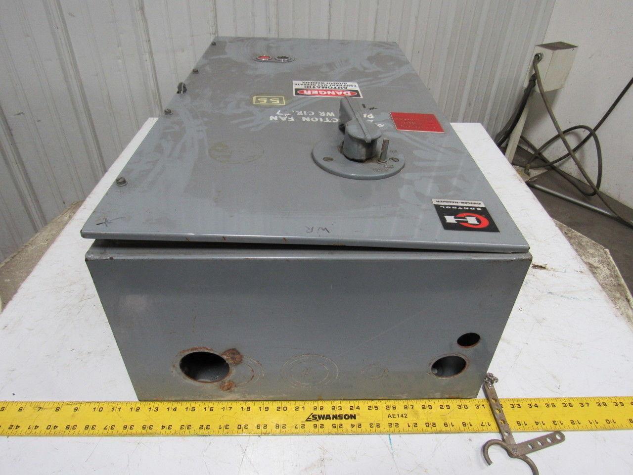 Cutler Hammer AC Magnetic Motor Controller Starter Combination 100Hp 200A 600V