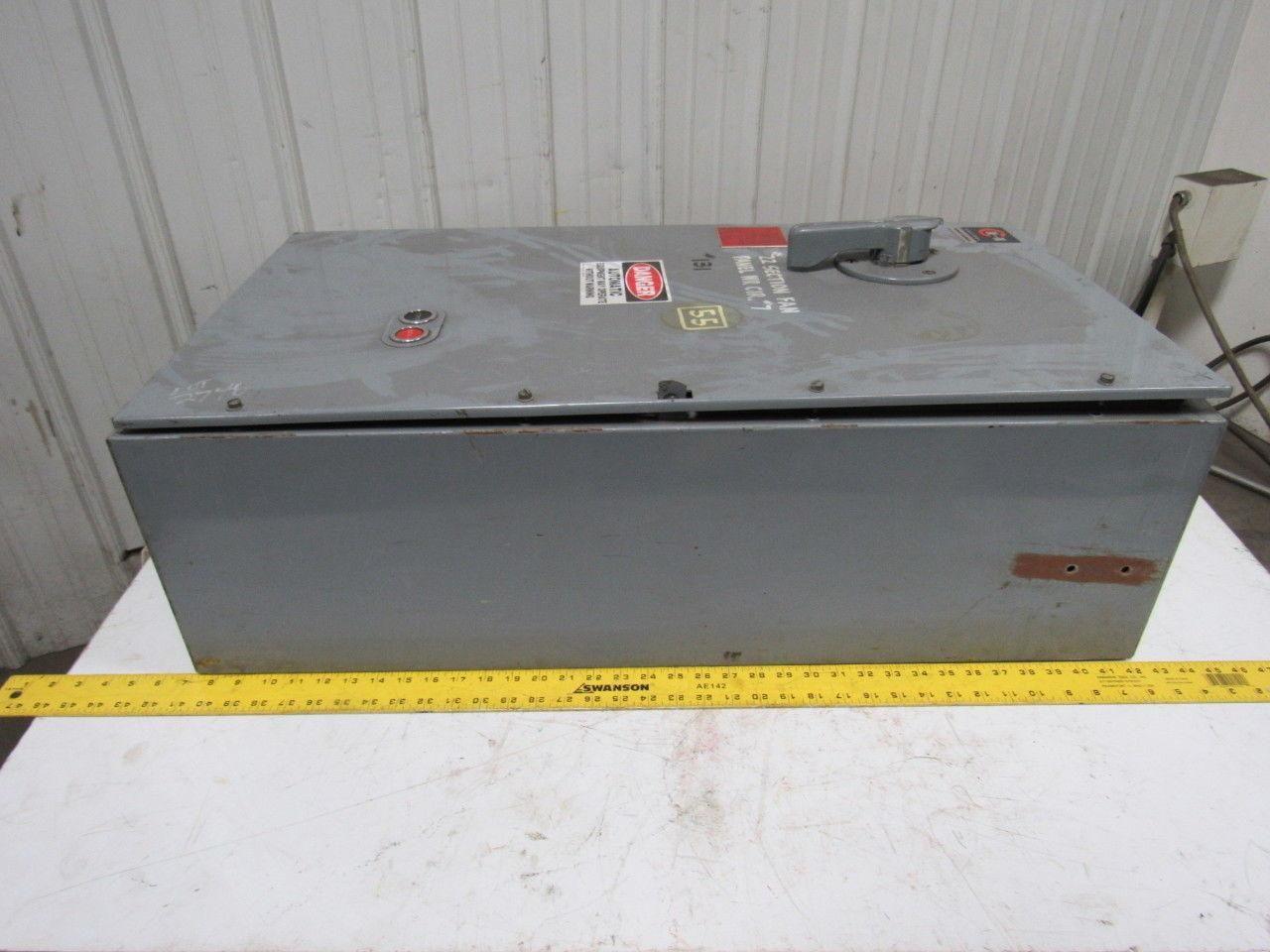 Cutler Hammer AC Magnetic Motor Controller Starter Combination 100Hp 200A 600V