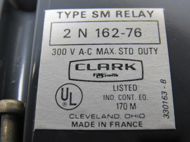 Clark A.O. Smith 2N162-76 Type SM Relay