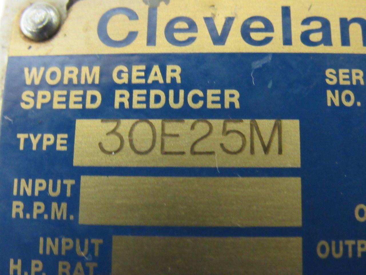 Cleveland 30E25M Worm Gear Speed Reducer 5A-1 Ratio