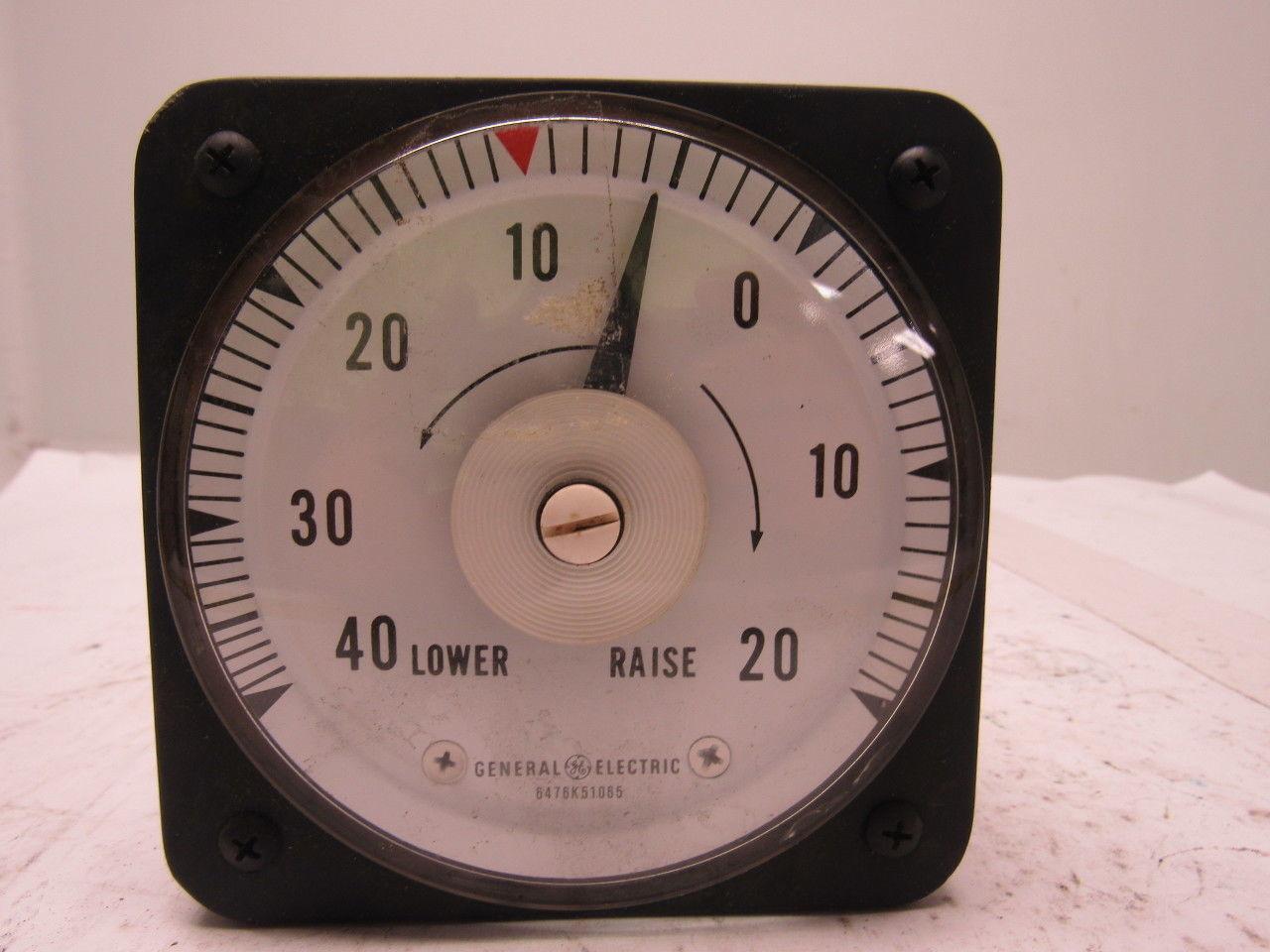 Yokogawa/GE Type 8DB DC Ammeter 40-0-20 Lower/Raise Scale 250-0-250uA Range