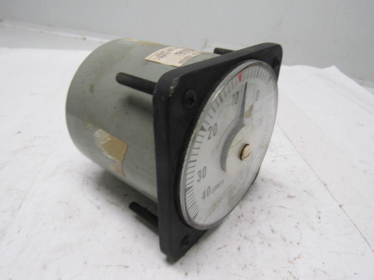 Yokogawa/GE Type 8DB DC Ammeter 40-0-20 Lower/Raise Scale 250-0-250uA Range