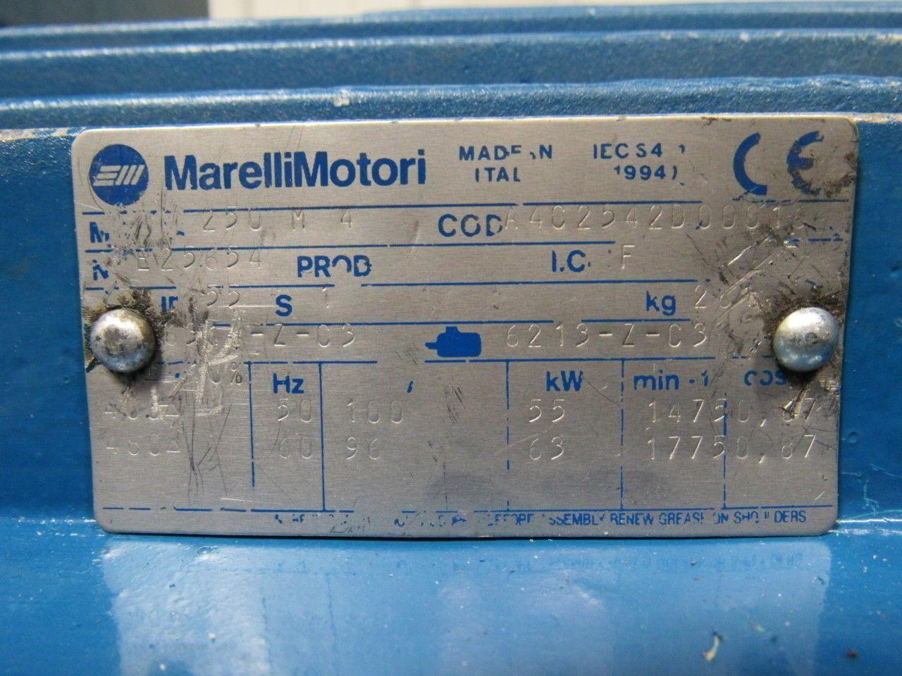 Marelli Motori A4C2542D00016 55/63Kw Electric Motor 50/60Hz 400/480V 3PH