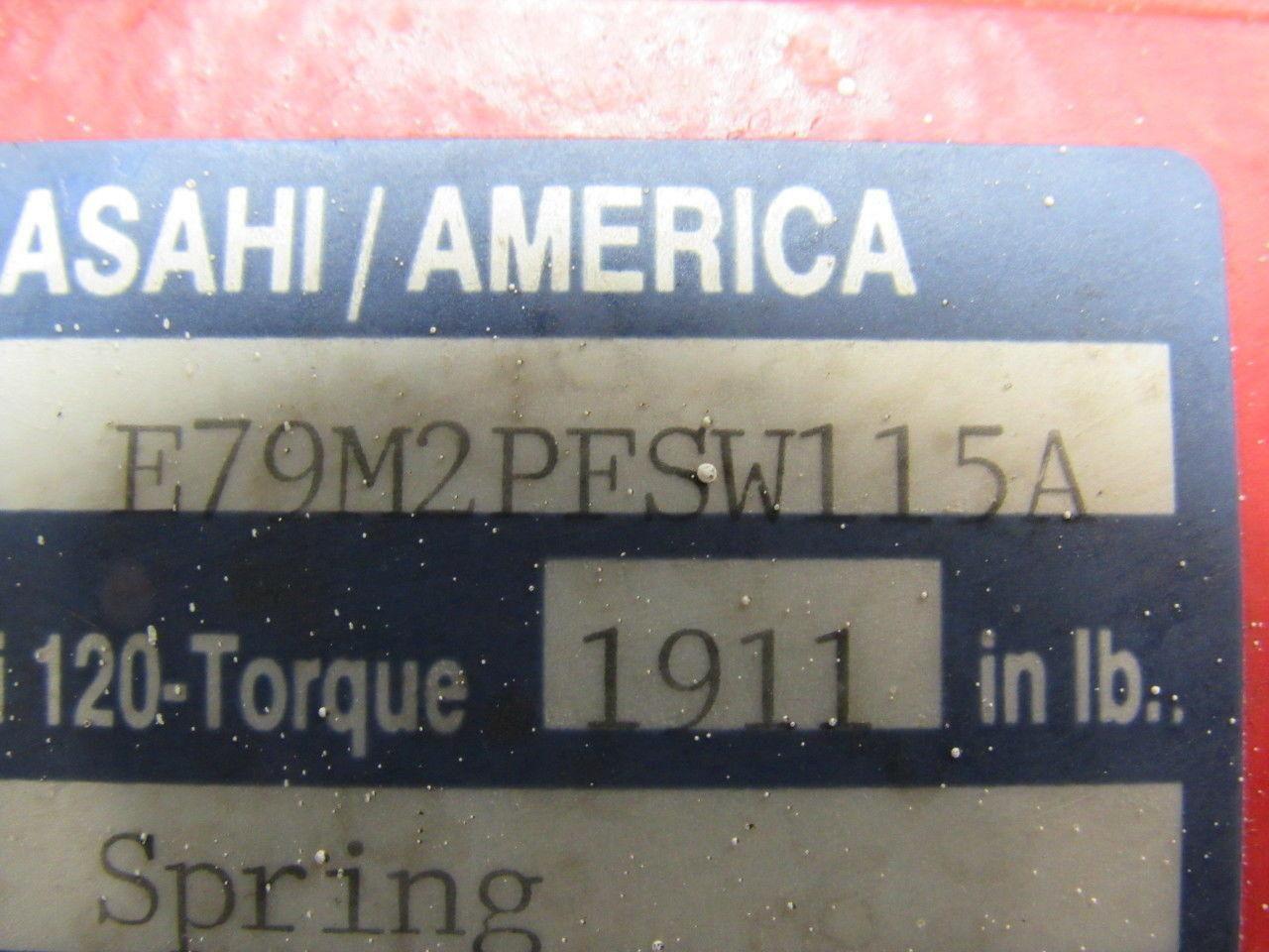 Ashi/America E79M2PESW115A Pneumatic Actuator Air To Spring Max 120 Psi 1911 lb