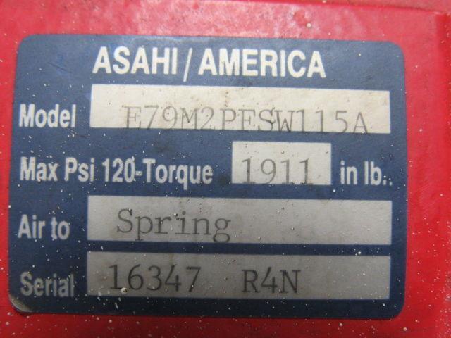 Ashi/America E79M2PESW115A Pneumatic Actuator Air To Spring Max 120 Psi 1911 lb